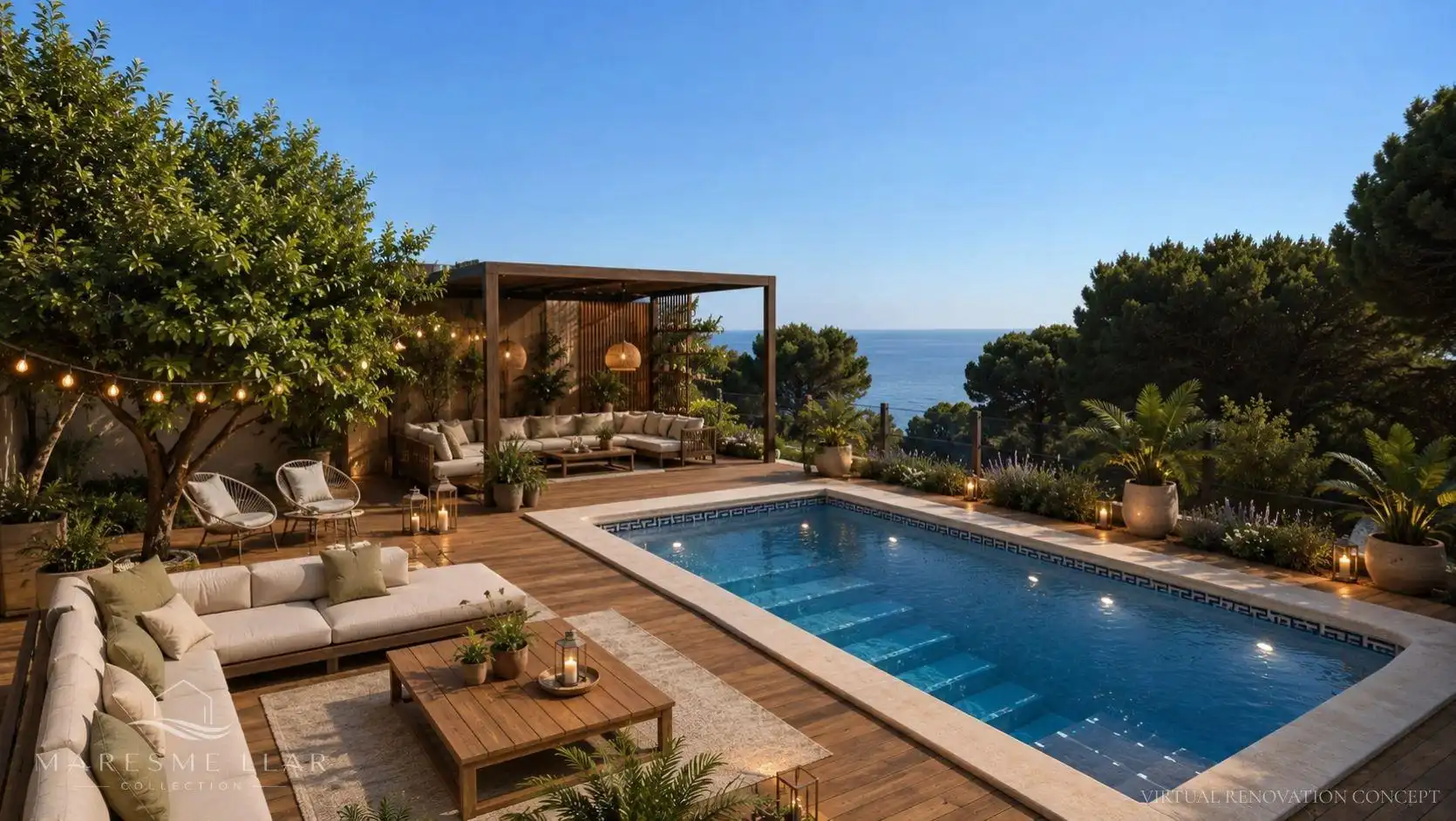 Terrassa de Casa o xalet en venda en Sant Pol de Mar amb Jardí privat i Piscina