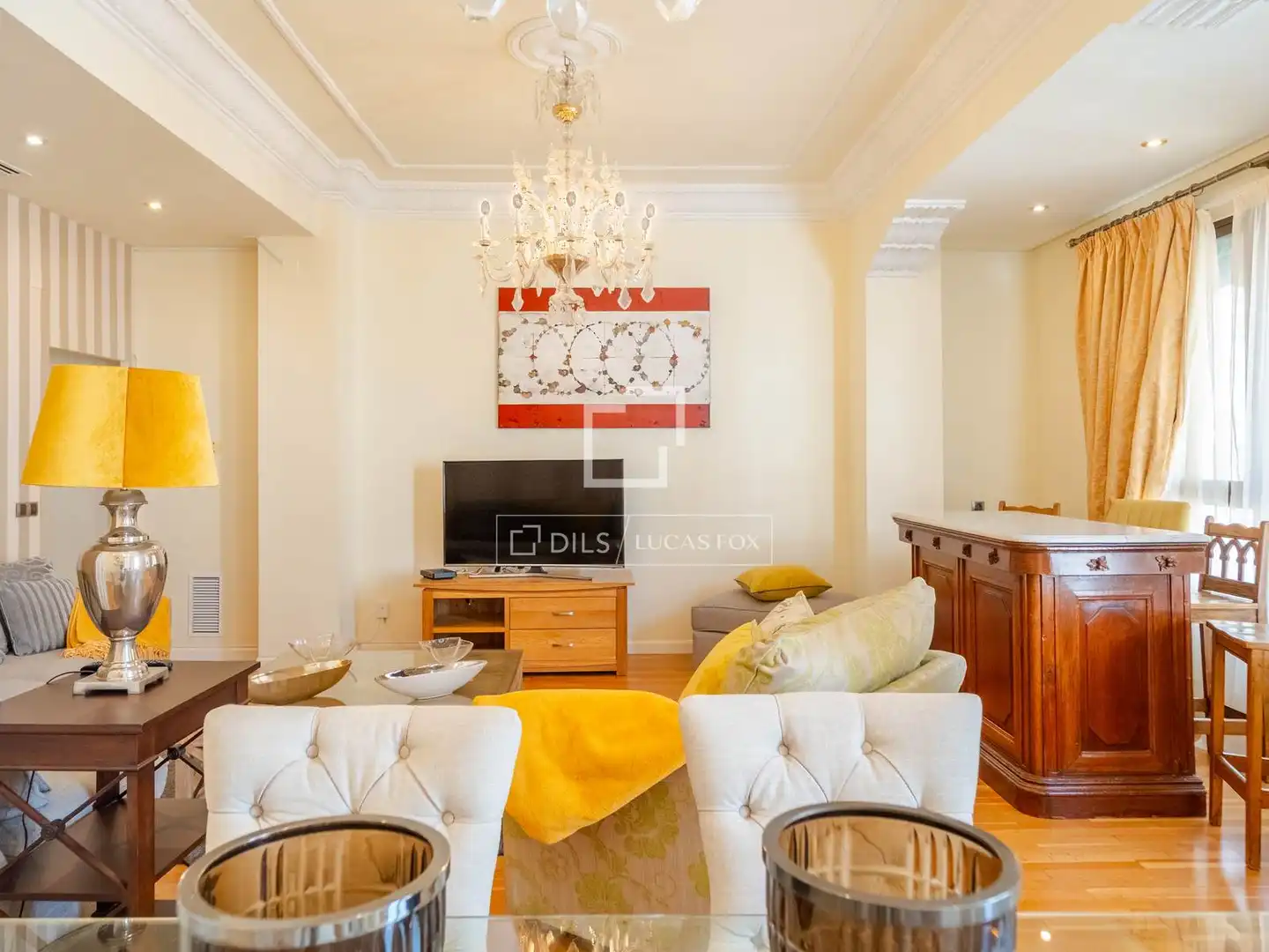 Sala d'estar de Pis de lloguer en Valencia amb Aire condicionat, Parquet i Terrassa