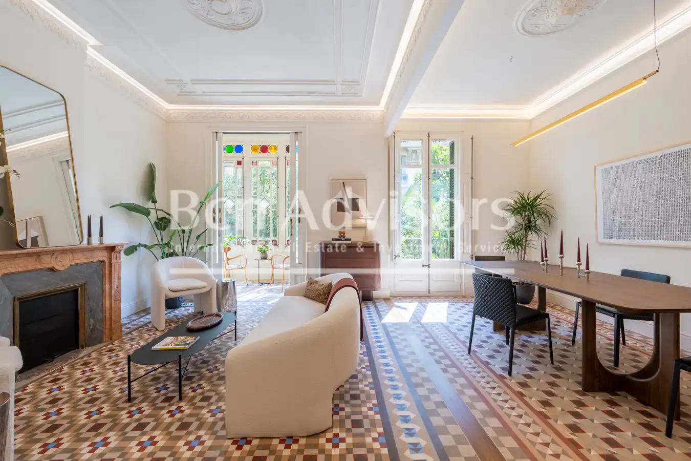 Sala d'estar de Apartament en venda en Barcelona amb Aire condicionat, Calefacció i Terrassa