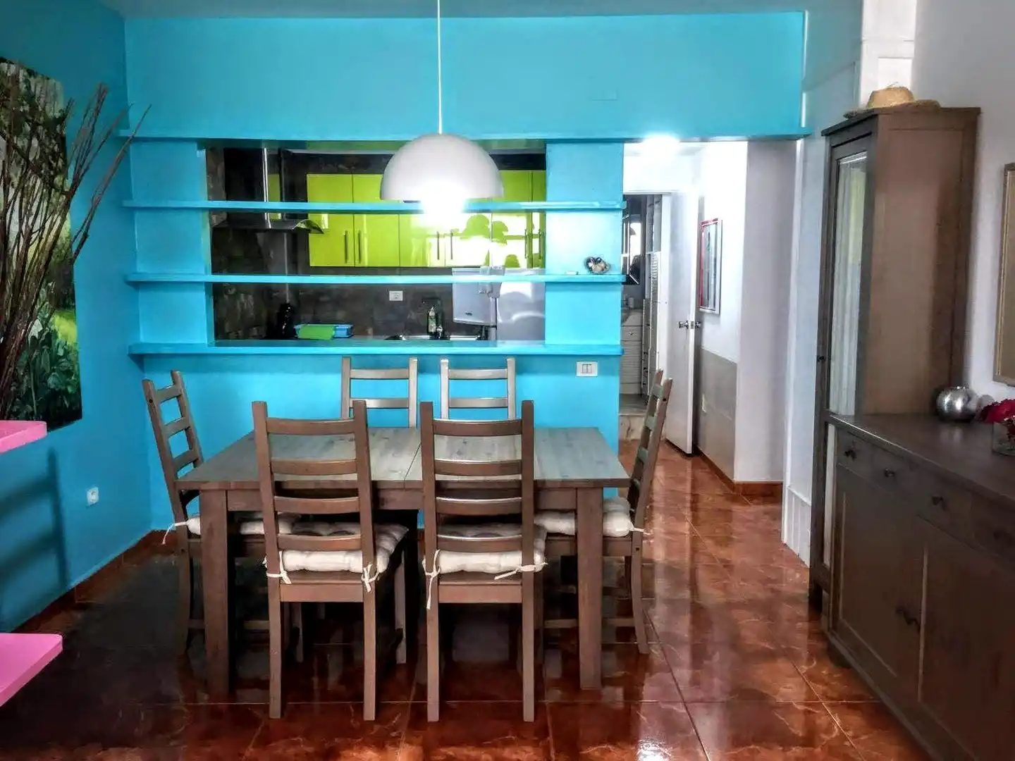 Esszimmer von Wohnungen zur Miete in San Bartolomé de Tirajana mit Klimaanlage, Privatgarten und Terrasse