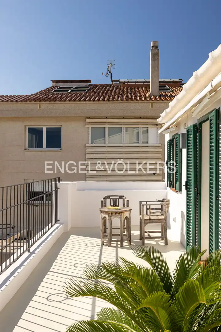 Balcony of Houses for rent in Caldes d'Estrac  with Air Conditioner, Heating and Private garden