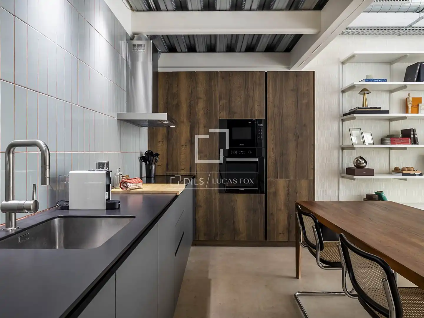 Cuina de Loft de lloguer en Barcelona amb Aire condicionat, Calefacció i Parquet