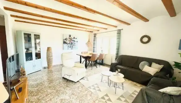 Sala de estar de Casa o chalet en venta en Jávea / Xàbia con Aire acondicionado, Jardín privado y Piscina