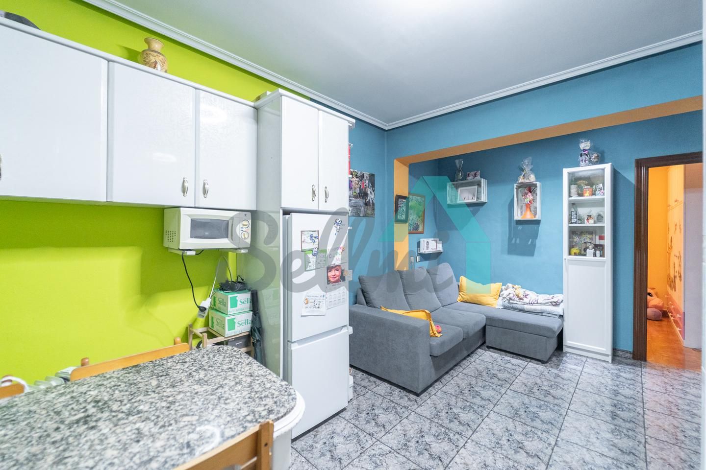 Kitchen of Flat for sale in Laviana  with Terrace and Furnished