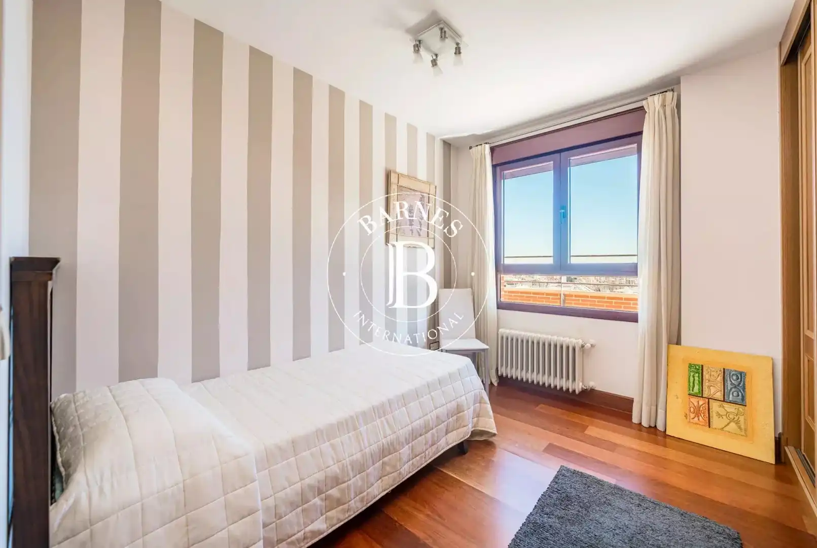 Schlafzimmer von Wohnung zur Miete in Madrid mit Klimaanlage, Heizung und Terrasse