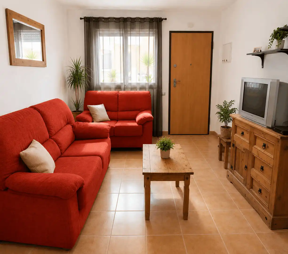 Living room of Apartments for rent in Águilas  with Air Conditioner, Heating and Private garden
