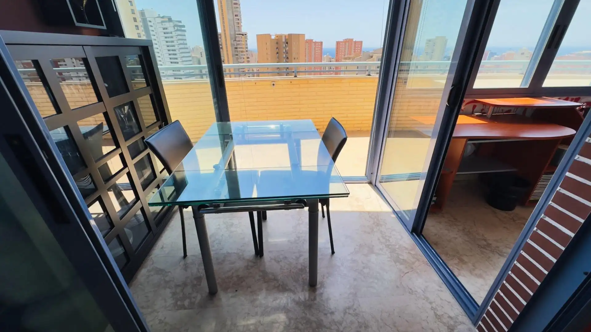 Terrace of Flat for sale in Benidorm  with Air Conditioner, Furnished and Community pool