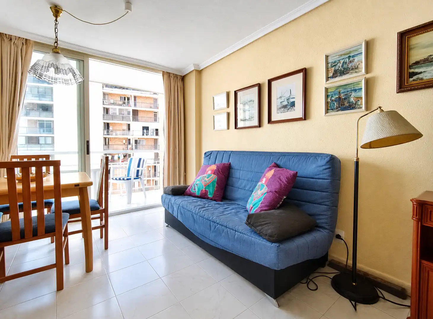 Wohnzimmer von Wohnung zur Miete in Alicante / Alacant mit Möbliert