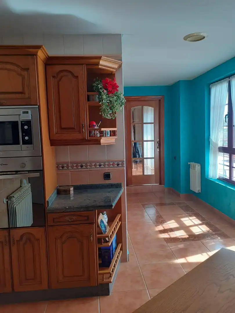 Cuina de Casa o xalet en venda en Villarejo de Órbigo amb Jardí privat, Terrassa i Traster