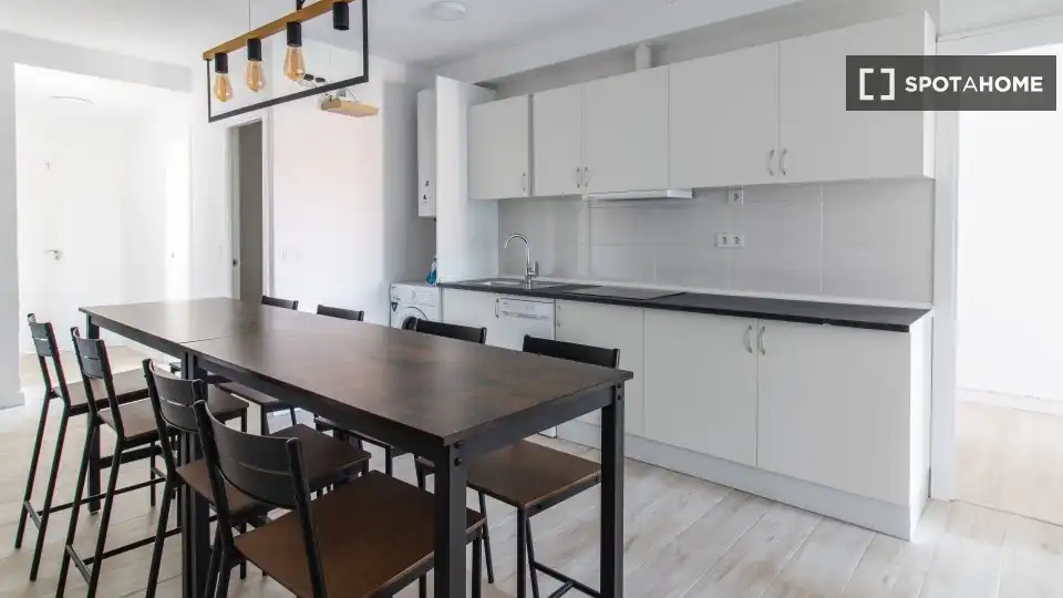 Kitchen of Flat for rent in Madrid  with Air Conditioner, Heating and Furnished