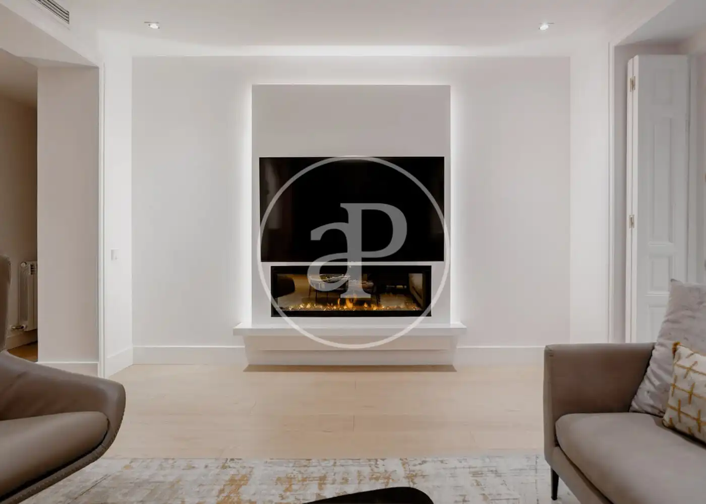 Sala d'estar de Pis de lloguer en Barrio de Salamanca