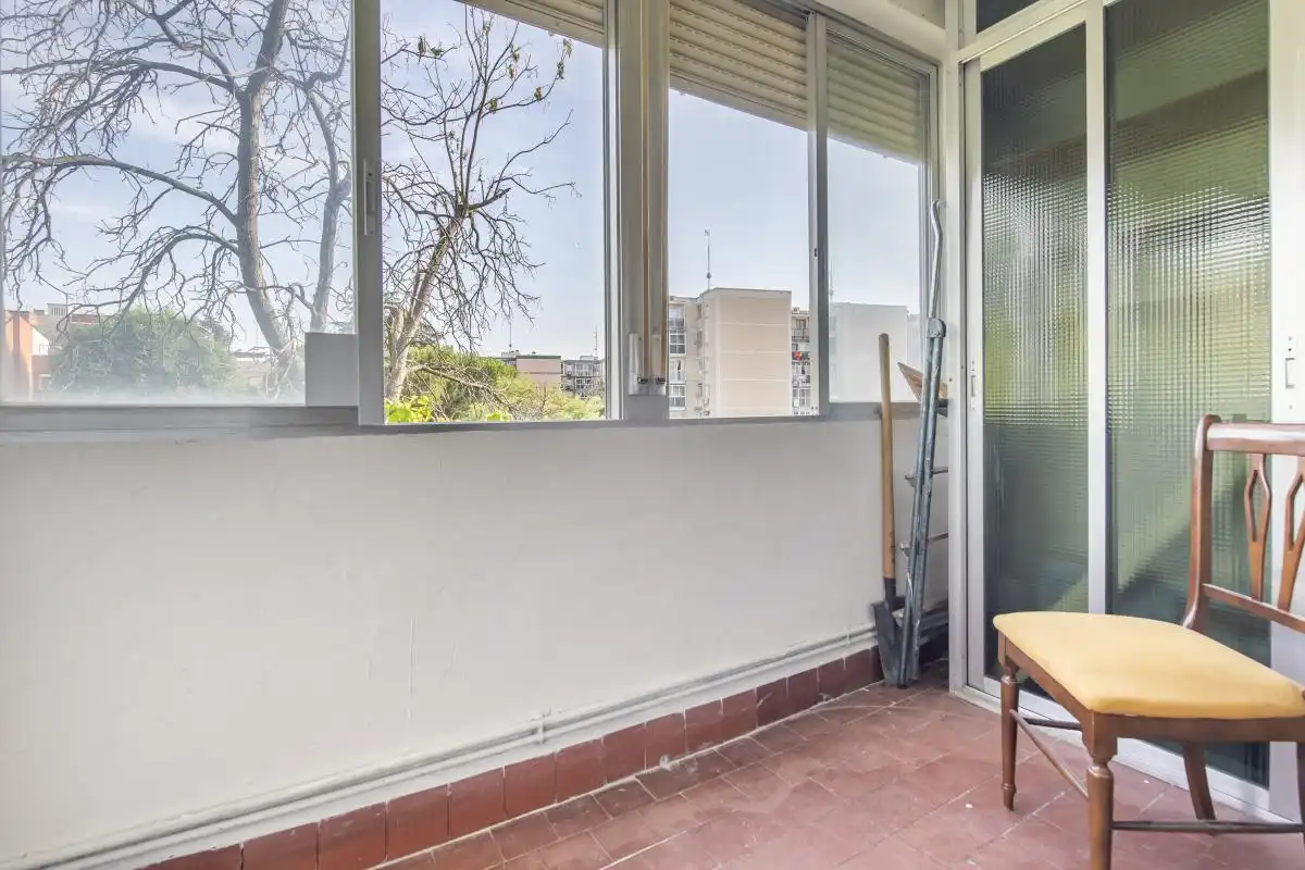 Balcony of Flat for sale in Madrid  with Air Conditioner, Heating and Terrace
