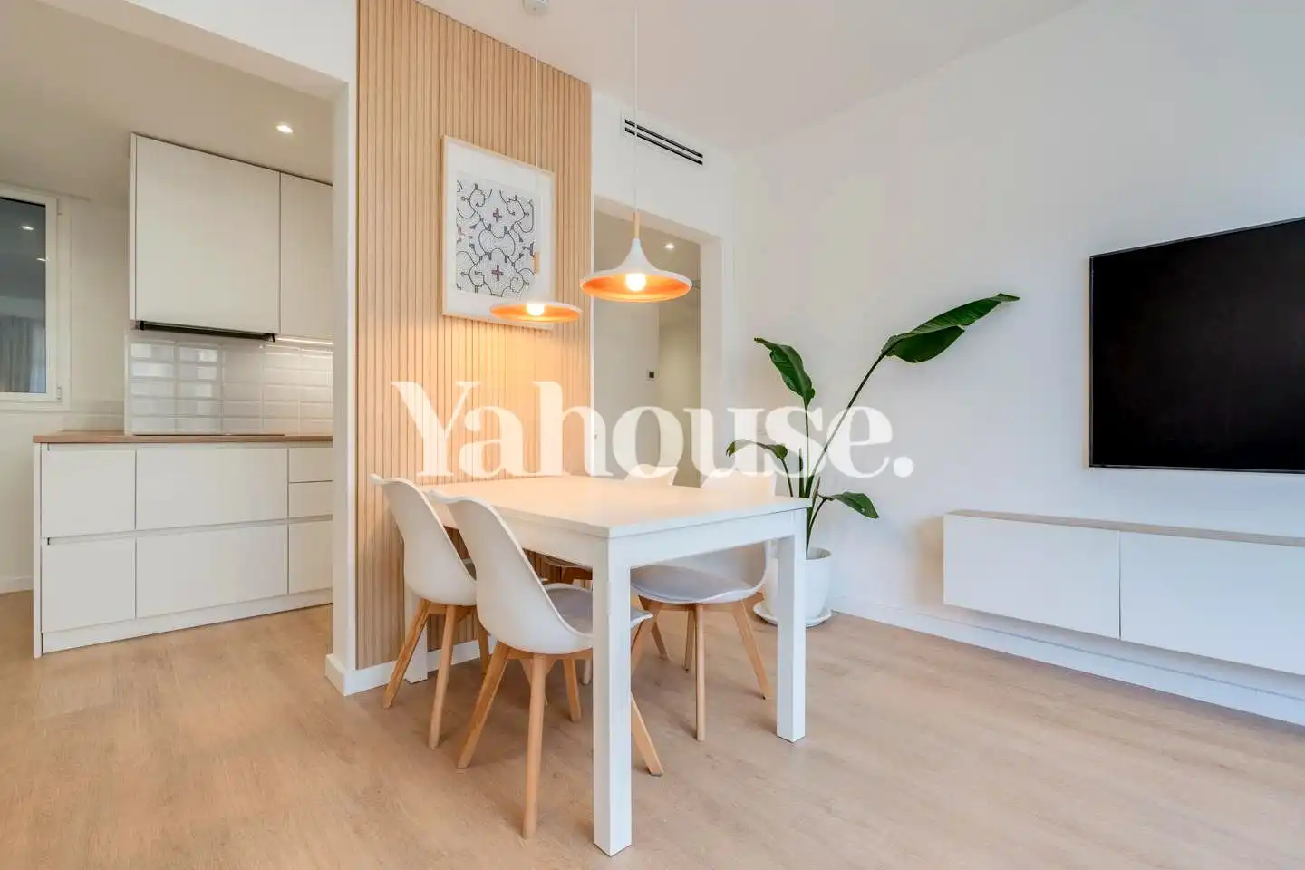 Esszimmer von Wohnung zum Verkauf in Barcelona mit Klimaanlage, Heizung und Parkett