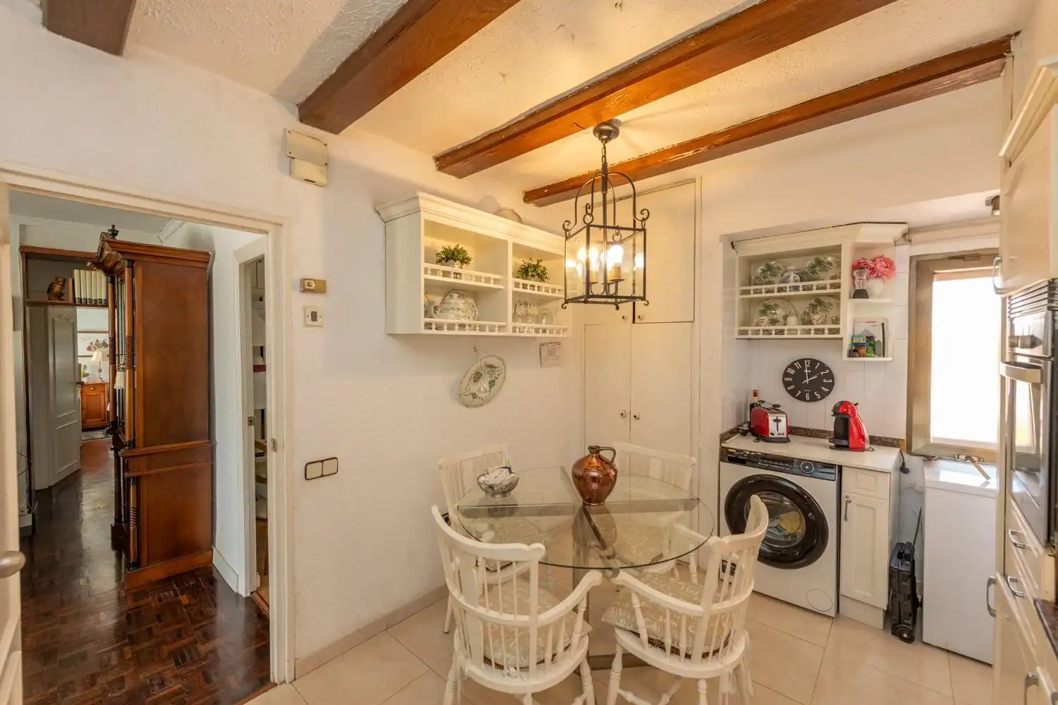 Cocina de Piso en venta en Alicante / Alacant con Jardín privado, Terraza y Piscina comunitaria