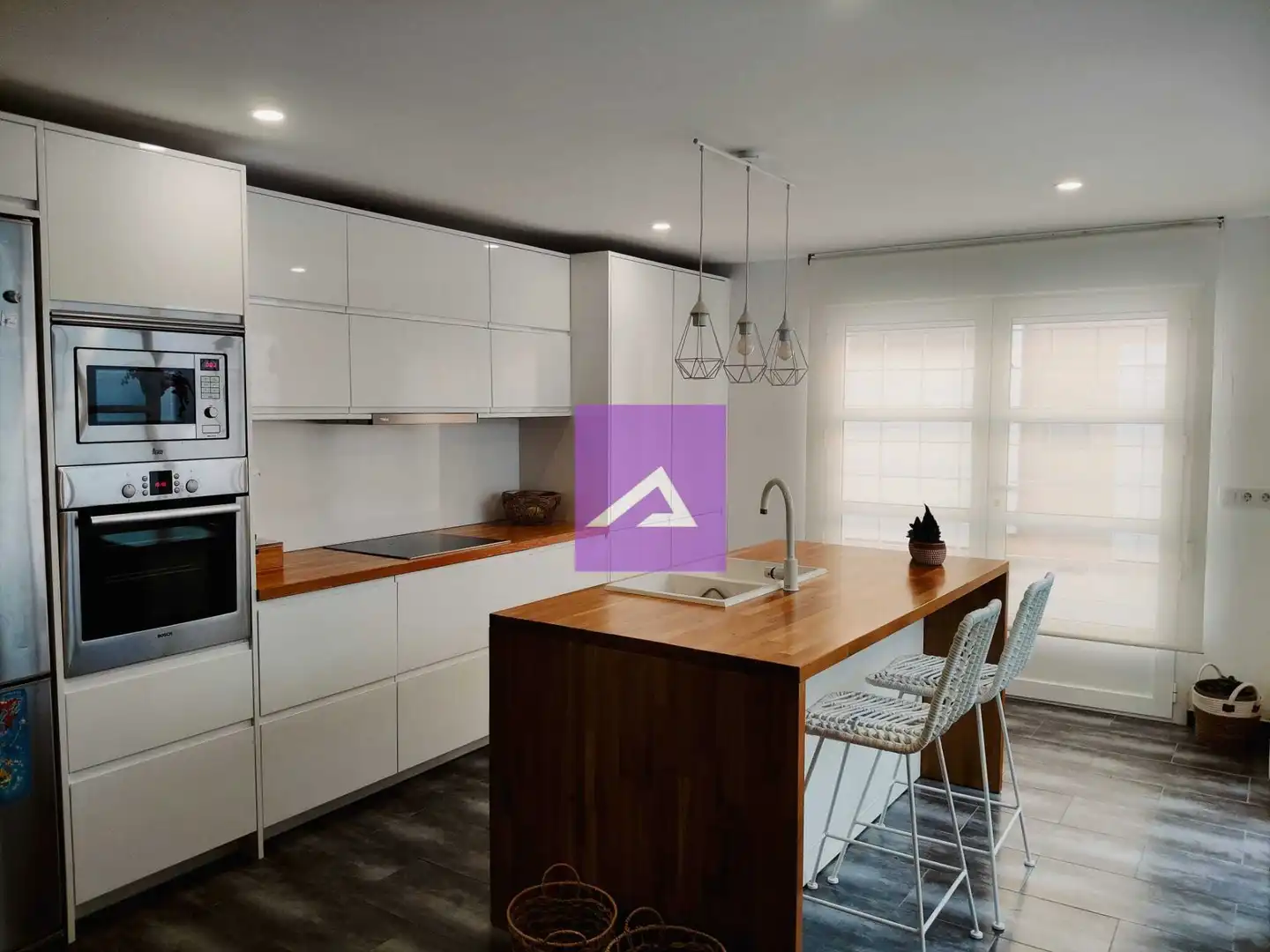 Kitchen of Detached homes for sale in Benimuslem  with Air Conditioner, Terrace and Balcony