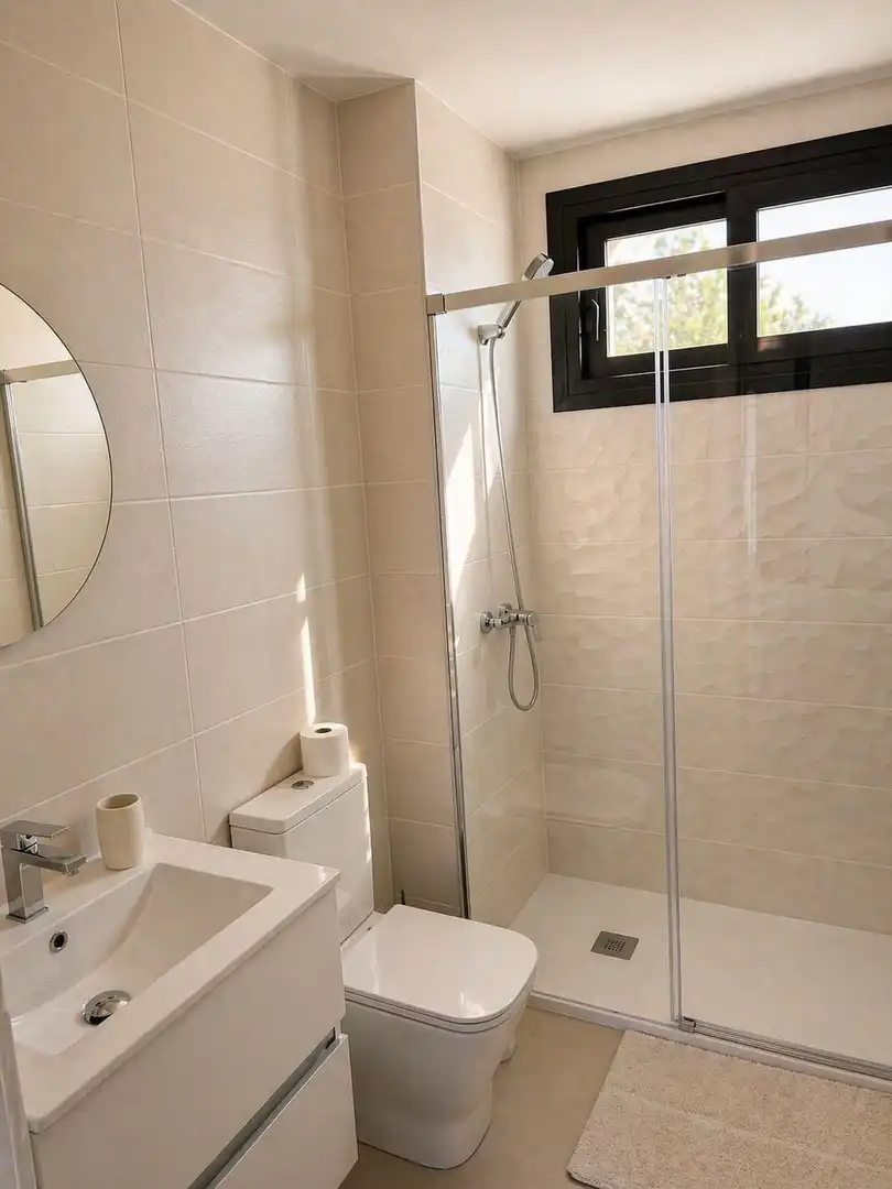 Bathroom of Flat for rent in Pilar de la Horadada  with Air Conditioner, Heating and Terrace