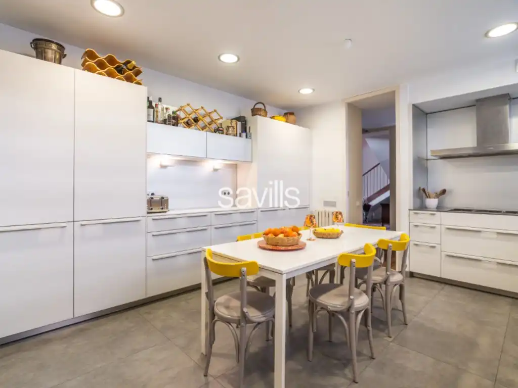 Küche von Haus oder Chalet zur Miete in Esplugues de Llobregat mit Privatgarten, Terrasse und Schwimmbad