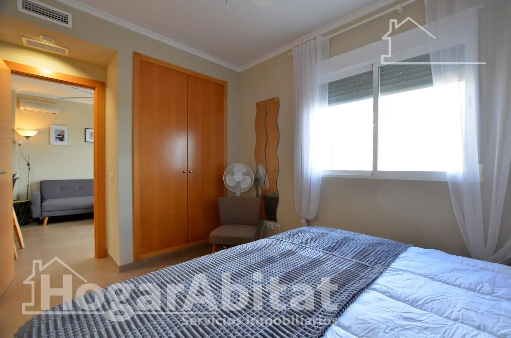 Bedroom of Flat for sale in Daimús  with Air Conditioner, Terrace and Balcony