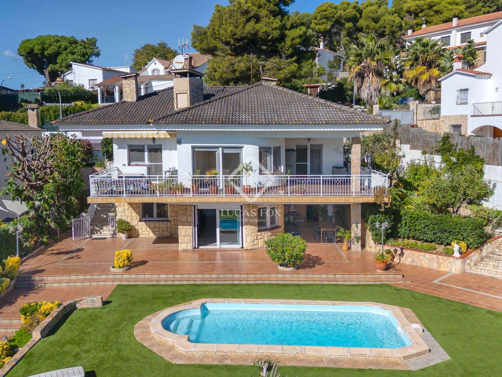 Vista exterior de Casa o xalet en venda en Lloret de Mar amb Aire condicionat, Calefacció i Jardí privat