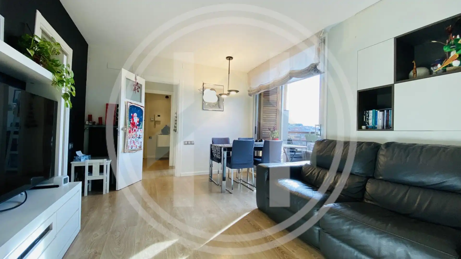 Living room of Flat for sale in Granollers  with Heating, Parquet flooring and Balcony