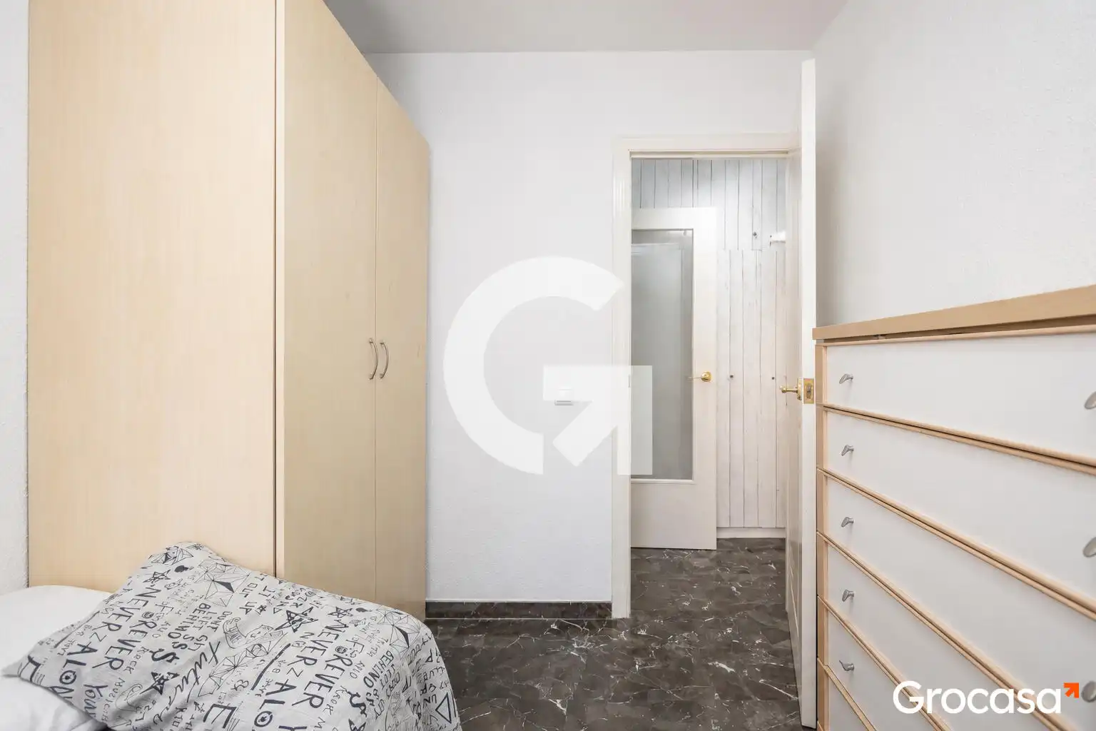 Bedroom of Flat for sale in Sant Vicenç Dels Horts  with Heating, Furnished and Oven