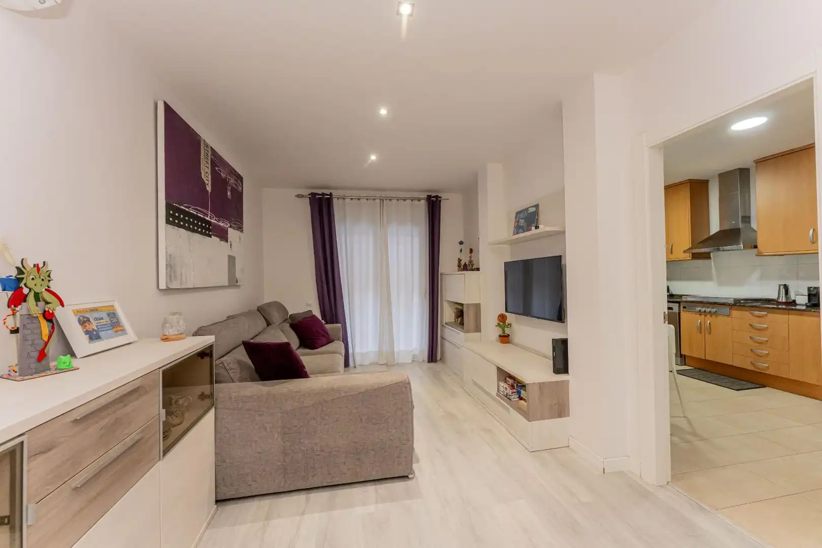 Sala de estar de Piso en venta en Viladecans con Calefacción, Parquet y Terraza