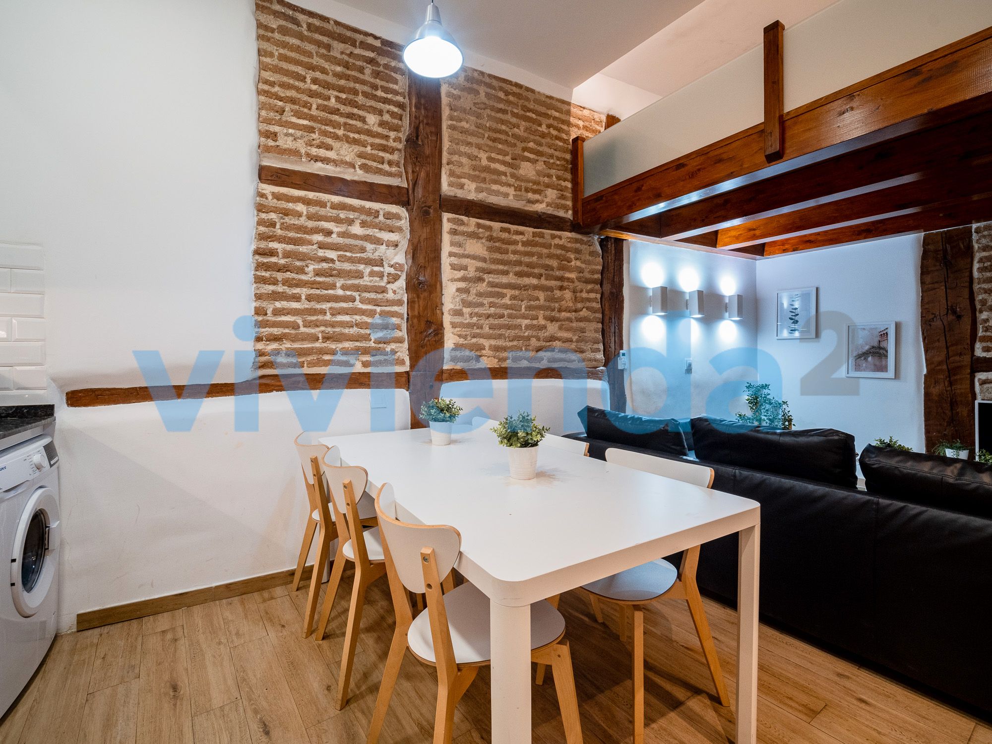 Dining room of Flat for sale in  Madrid Capital  with Air Conditioner, Heating and Balcony