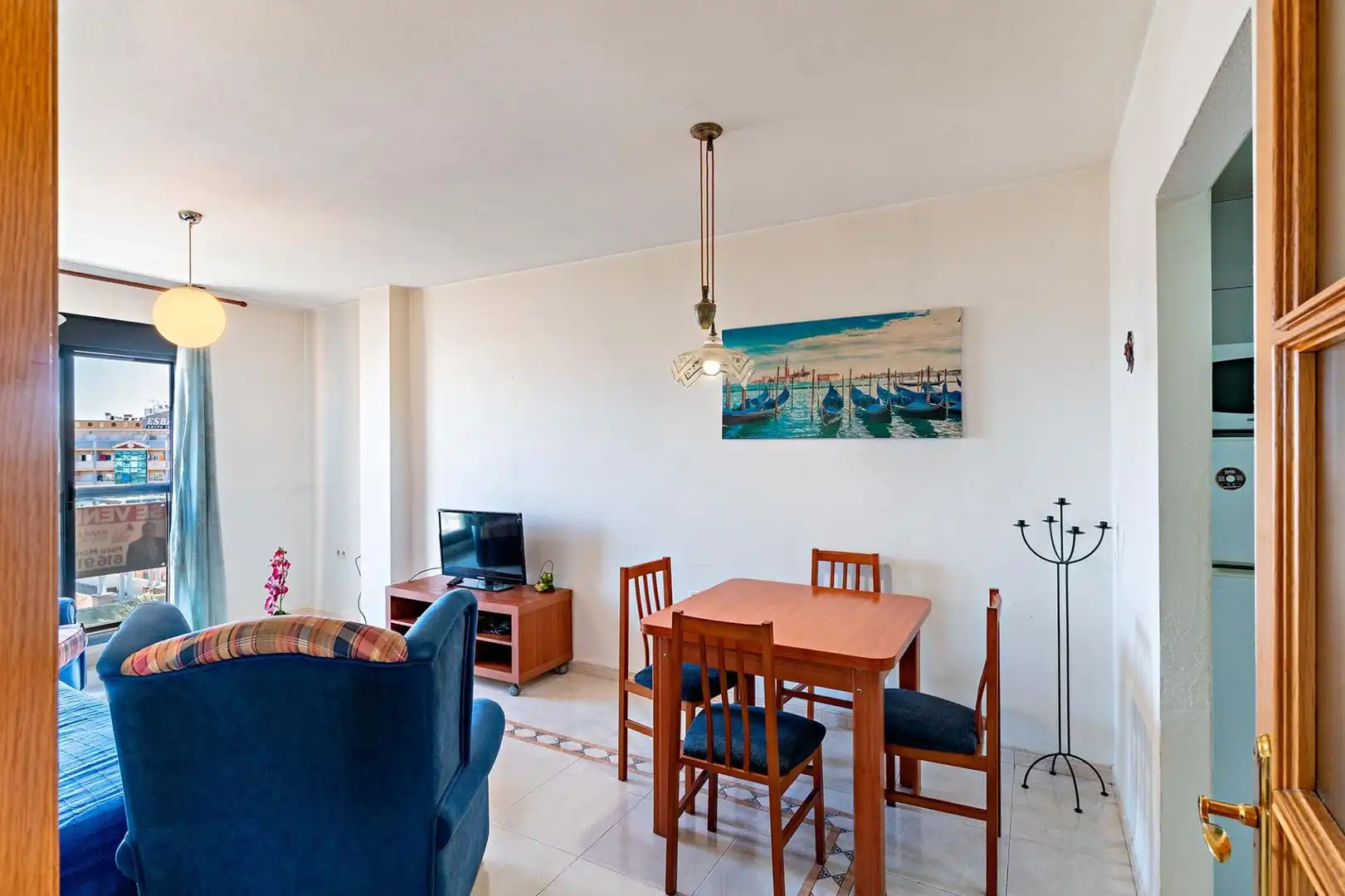 Dining room of Flat for sale in Roquetas de Mar  with Air Conditioner, Heating and Furnished