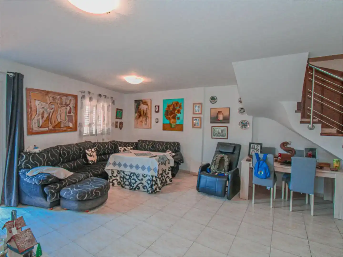 Sala de estar de Casa adosada en venta en Tacoronte con Trastero y Piscina
