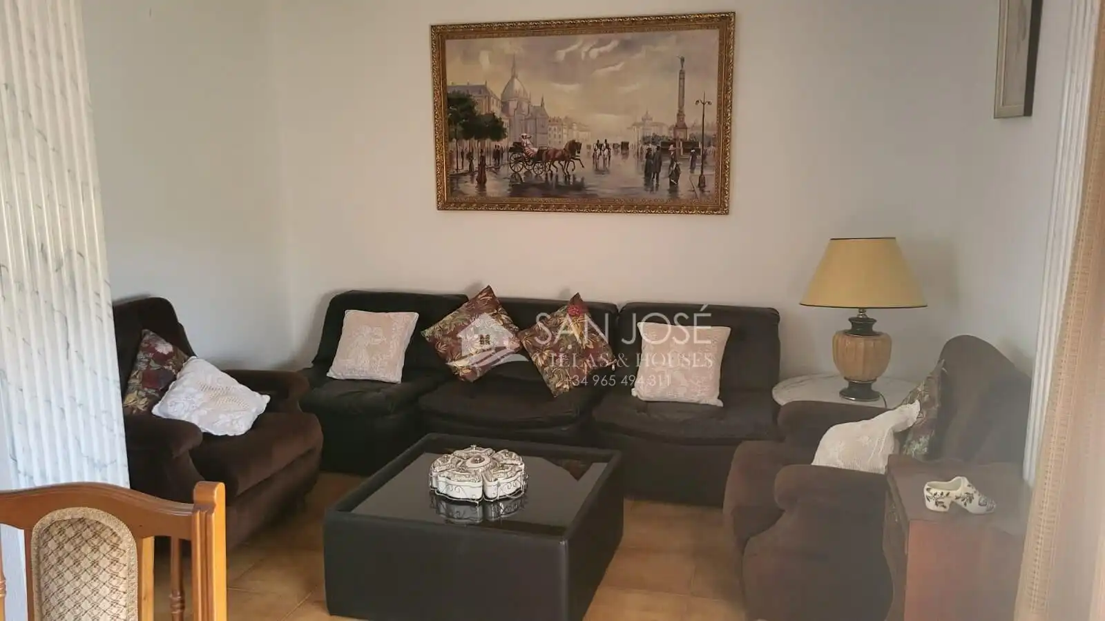 Sala de estar de Piso de alquiler en El Verger con Aire acondicionado, Amueblado y Balcón