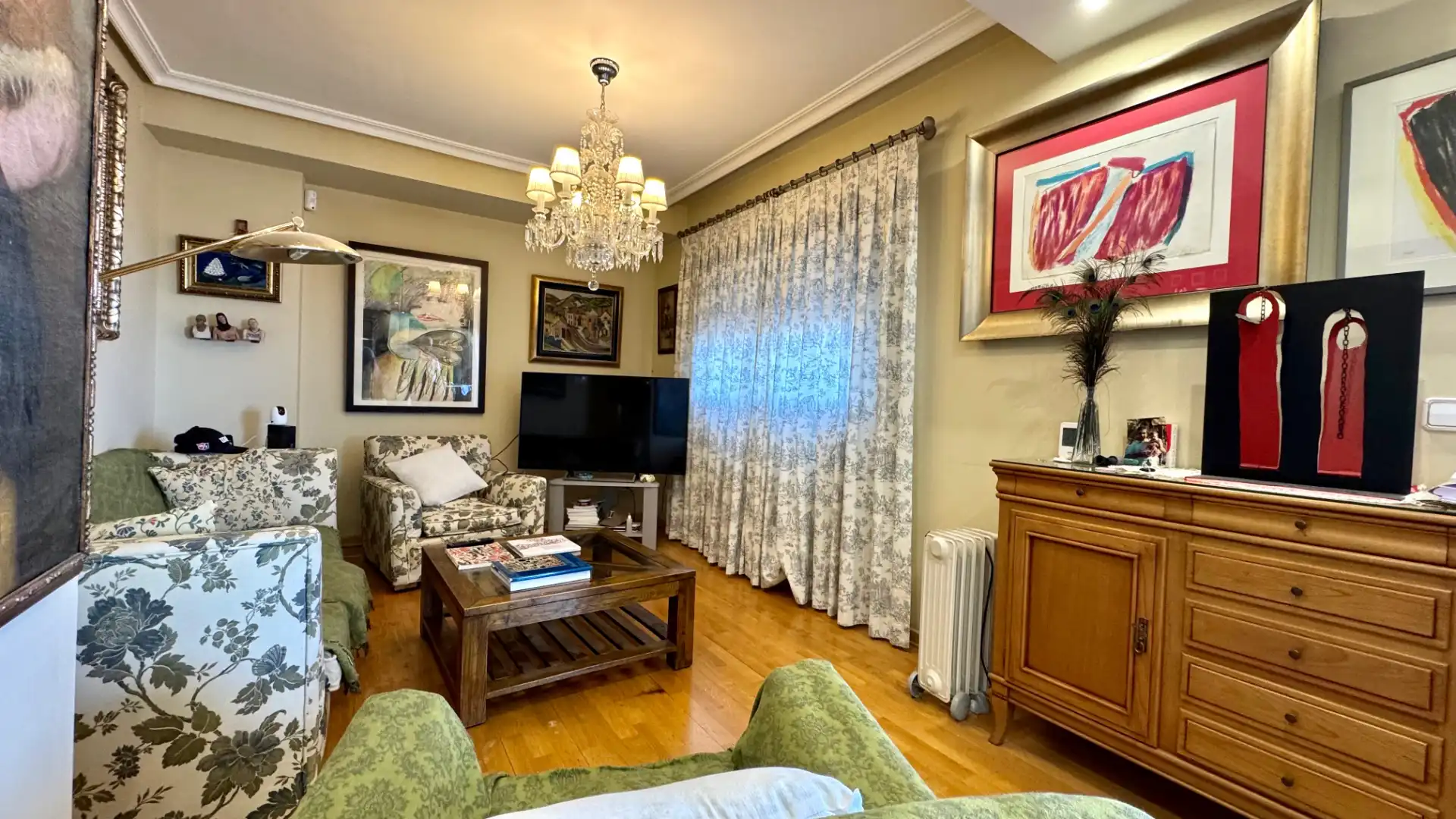 Wohnzimmer von Maisonette zum Verkauf in Cáceres mit Klimaanlage, Heizung und Parkett