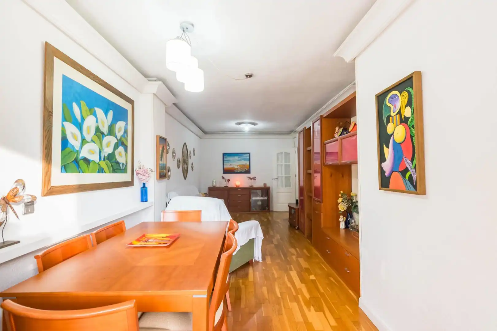 Esszimmer von Wohnung zum Verkauf in  Murcia Capital mit Klimaanlage, Parkett und Terrasse