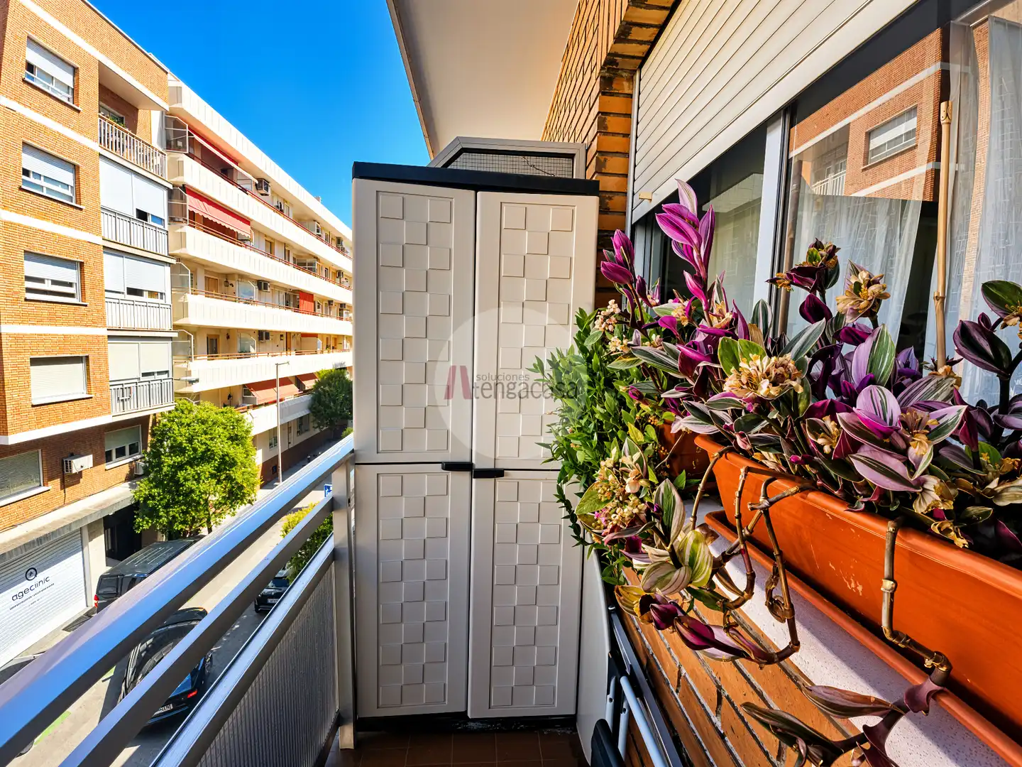 Terraza de Apartamento de alquiler en Madrid con Aire acondicionado, Calefacción y Terraza