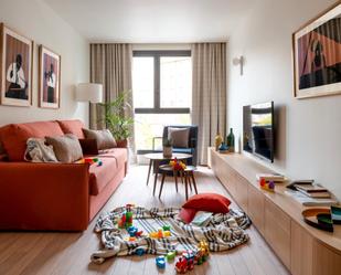 Sala d'estar de Apartament de lloguer en Vitoria - Gasteiz amb Aire condicionat, Calefacció i Parquet