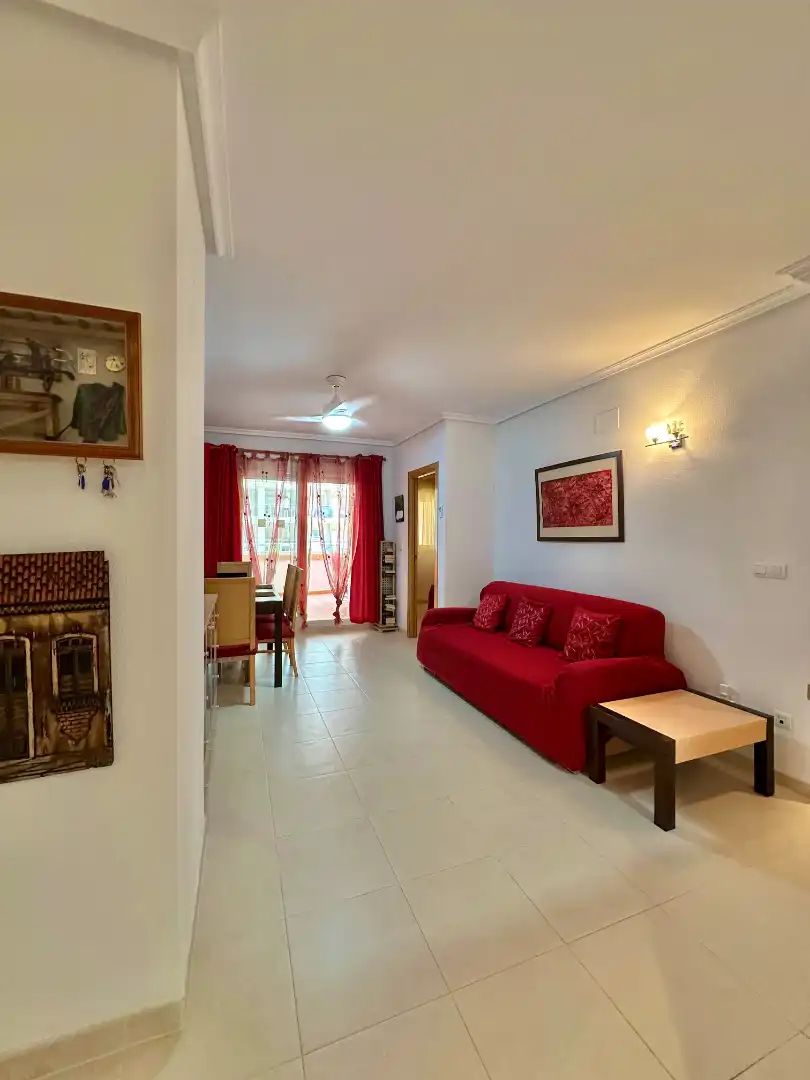 Sala d'estar de Apartament en venda en Oropesa del Mar / Orpesa amb Aire condicionat, Calefacció i Moblat