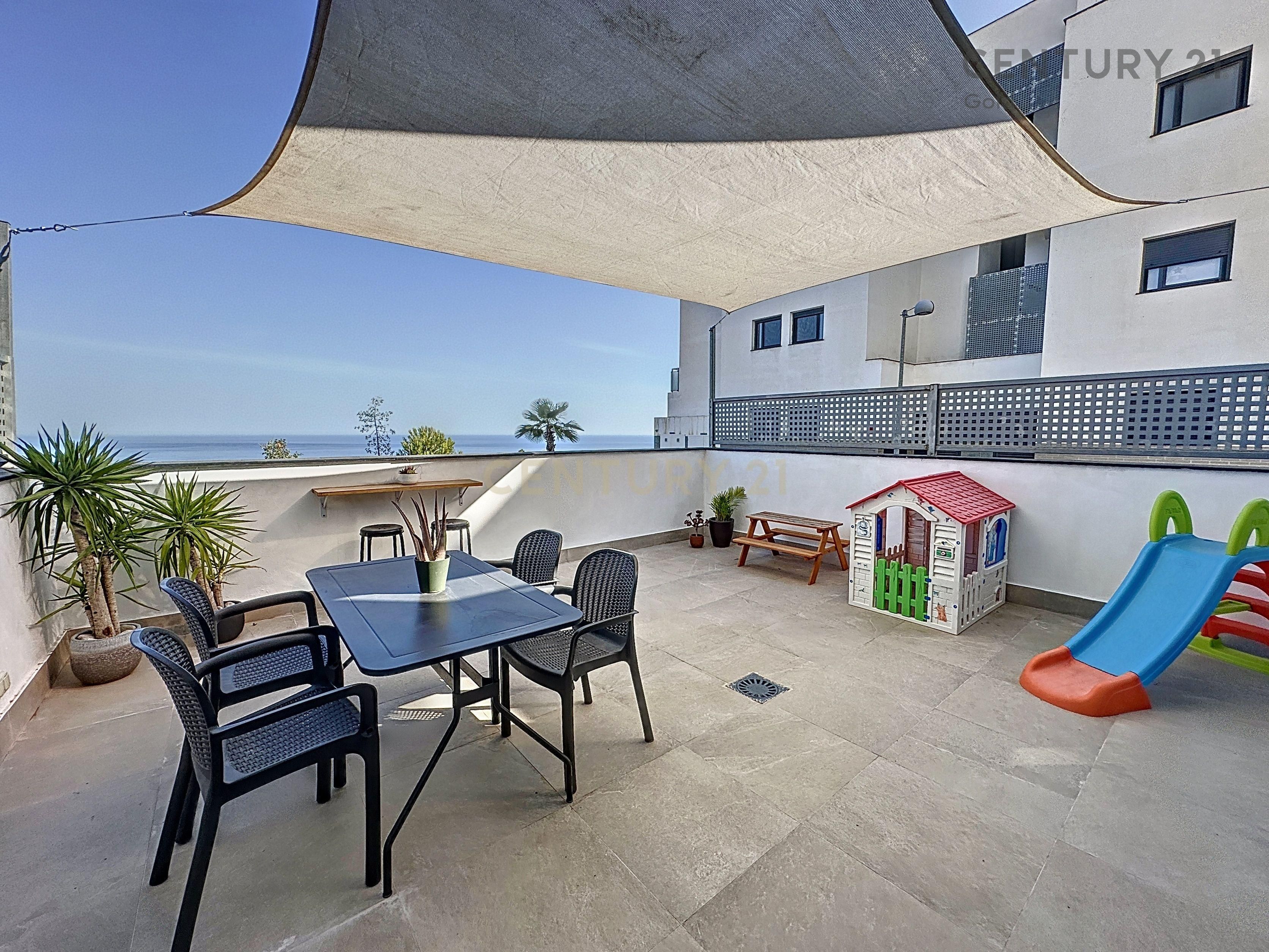 Terrace of Flat for sale in Rincón de la Victoria  with Air Conditioner, Storage room and Oven