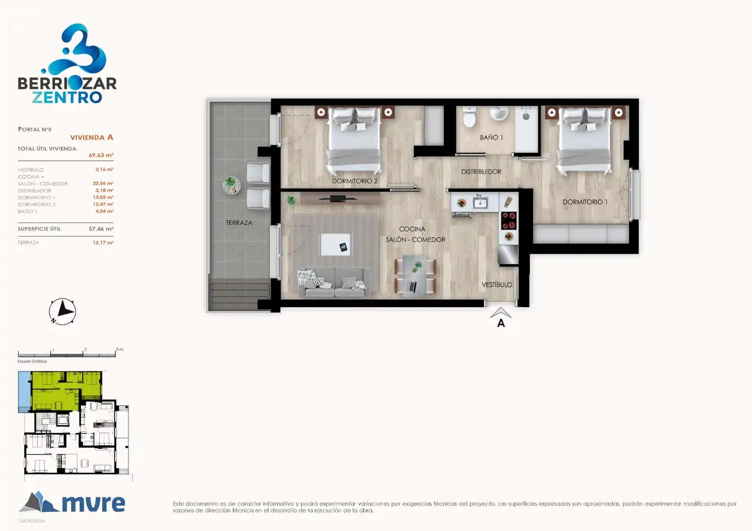 Apartament amb terrassa en venda a Calle Galzapalea, imagen 3