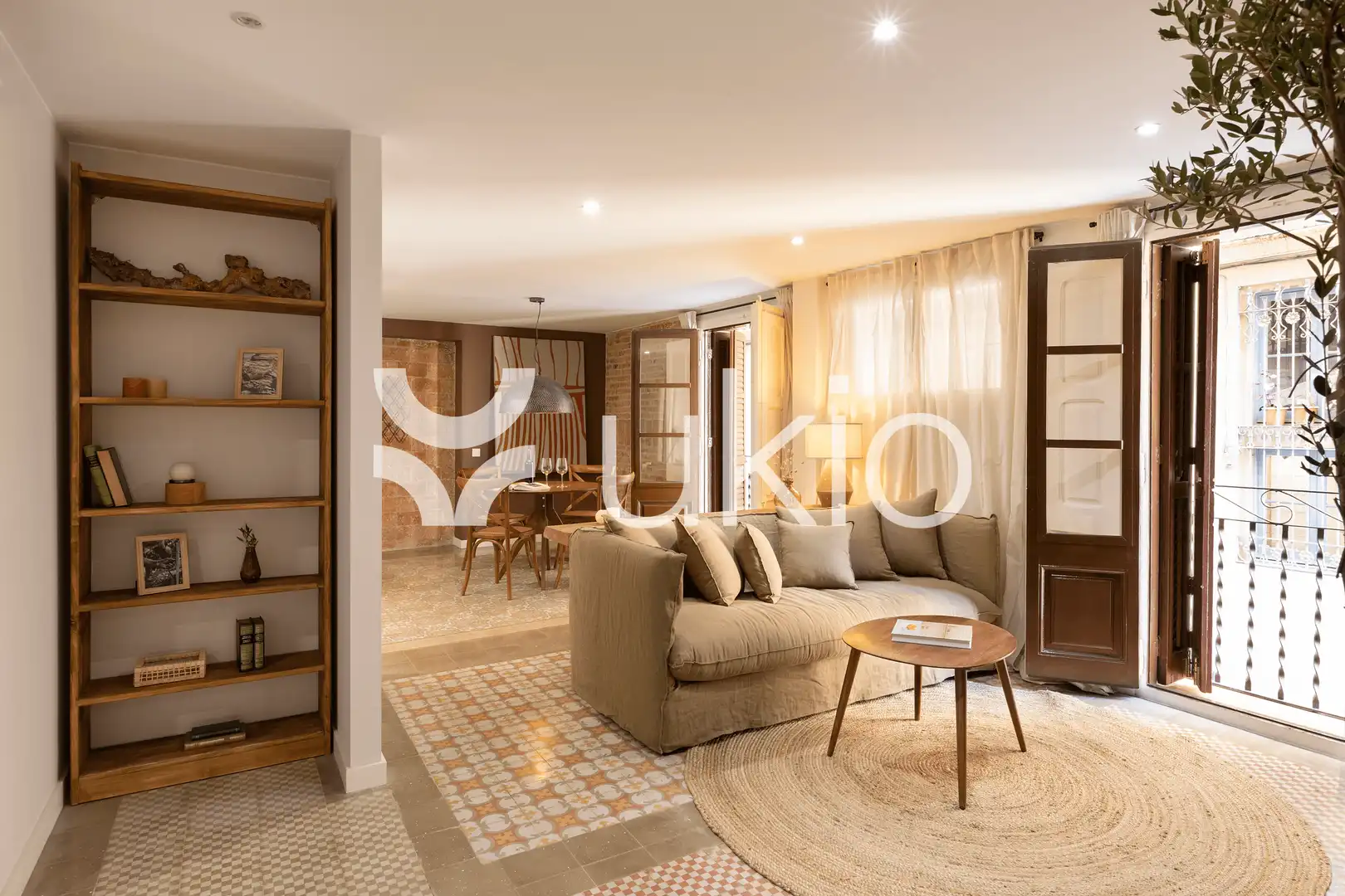 Living room of Apartments for rent in Barcelona  with Air Conditioner, Heating and Furnished