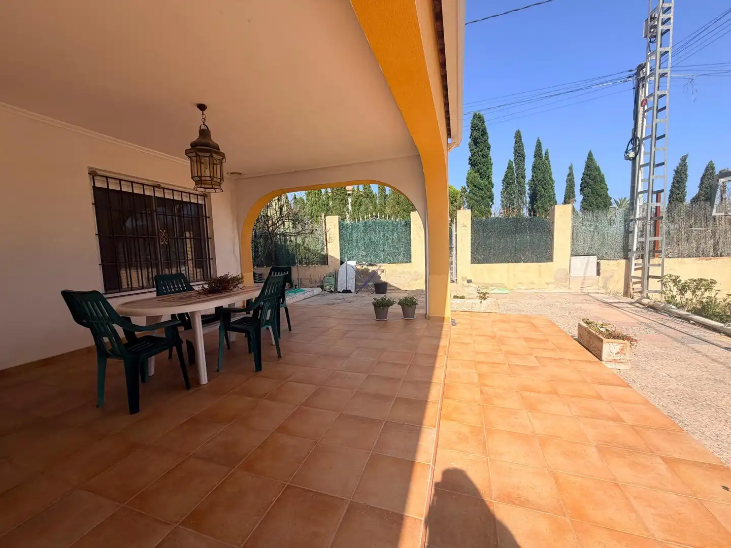 Terraza de Casa o chalet de alquiler en Elche / Elx con Aire acondicionado, Calefacción y Jardín privado