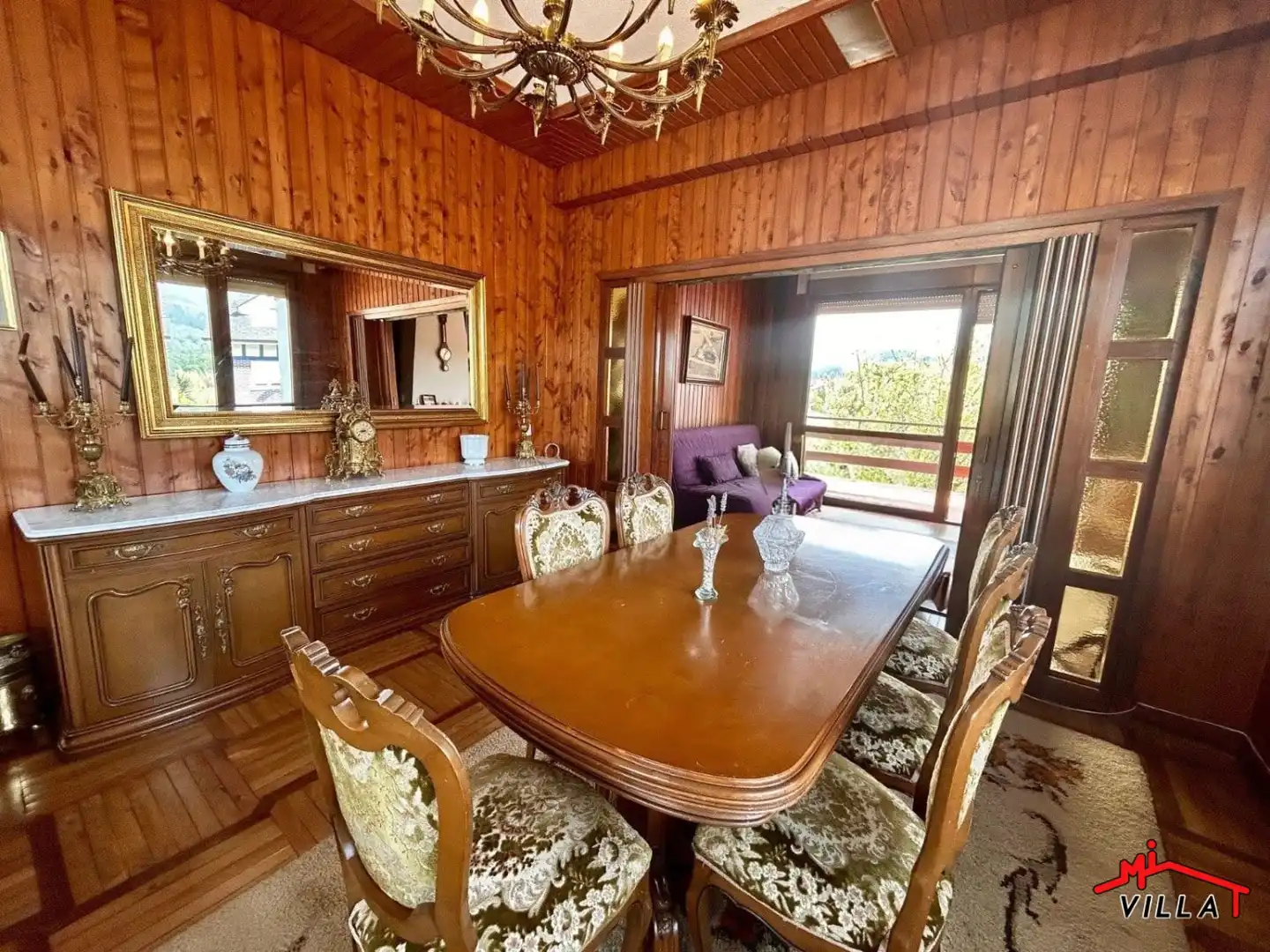 Menjador de Casa o xalet en venda en Ampuero amb Calefacció, Terrassa i Moblat