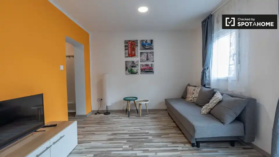 Living room of Flat for rent in Valencia  with Air Conditioner, Heating and Furnished