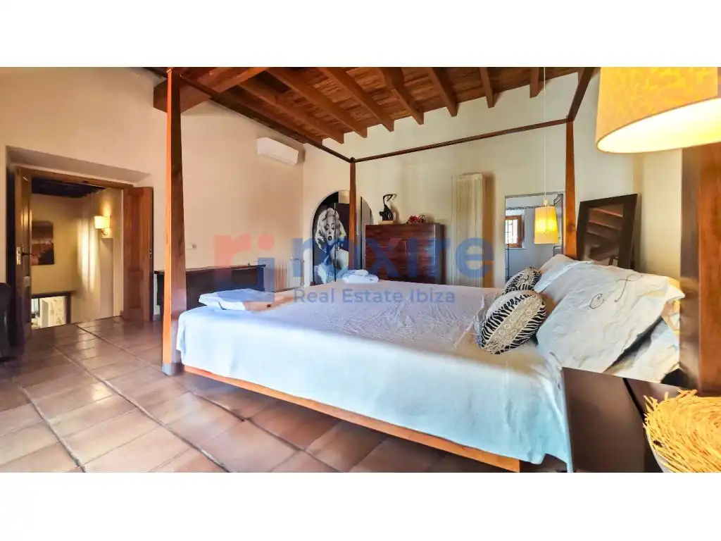Bedroom of Country homes for rent in Sant Josep de sa Talaia  with Air Conditioner, Private garden and Terrace