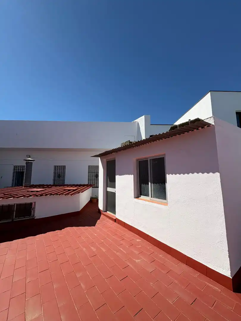 Vista exterior de Casa adosada en venta en Carmona con Aire acondicionado, Terraza y Amueblado
