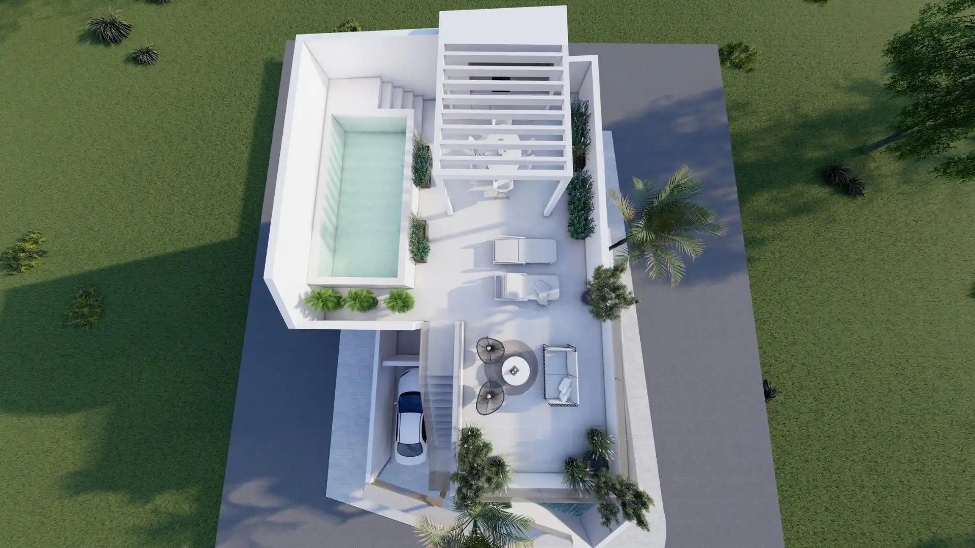 Vista exterior de Casa o chalet en venta en Pilar de la Horadada con Aire acondicionado, Jardín privado y Terraza