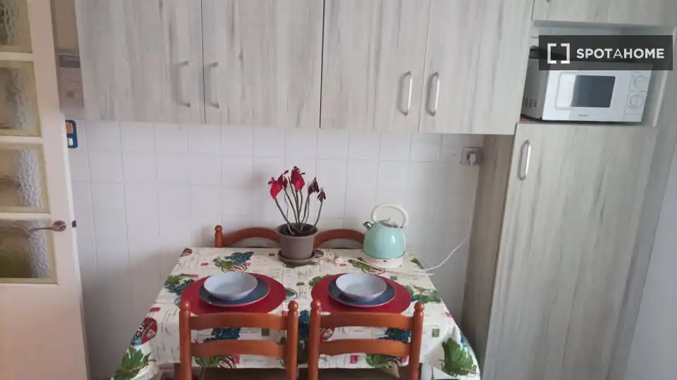 Kitchen of Flat for share in Bilbao   with Air Conditioner, Heating and Terrace
