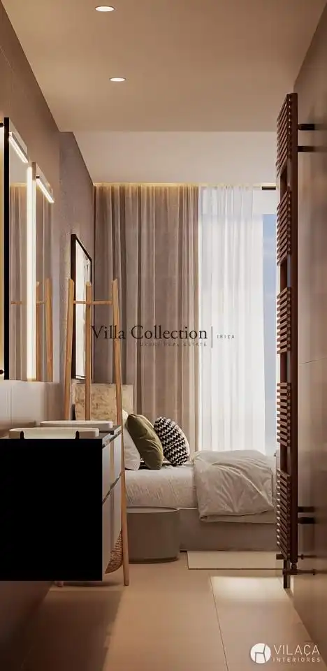Bedroom of Houses for sale in Santa Eulària des Riu  with Air Conditioner, Heating and Terrace