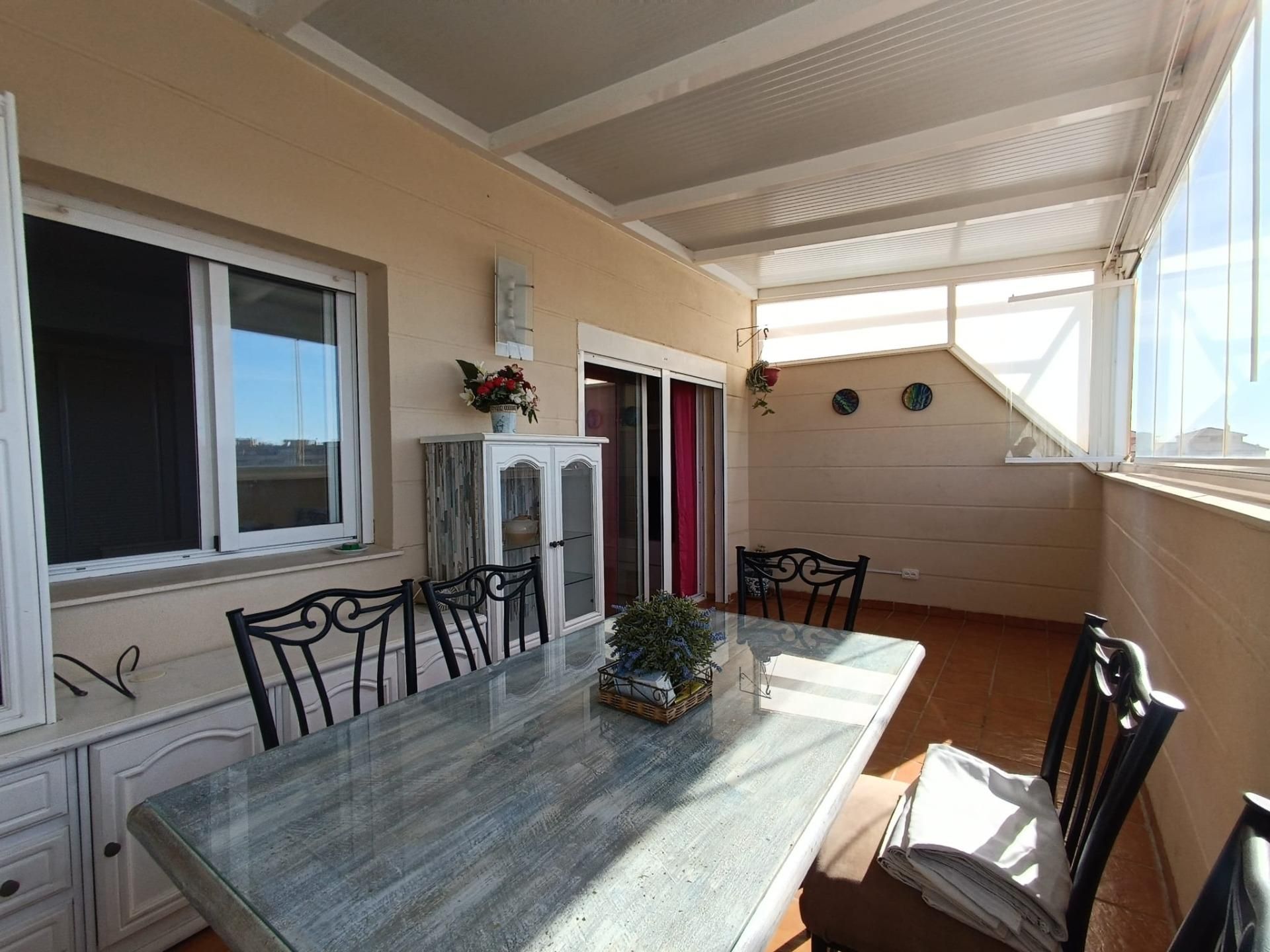 Terrace of Attic for sale in Roquetas de Mar  with Air Conditioner, Heating and Private garden