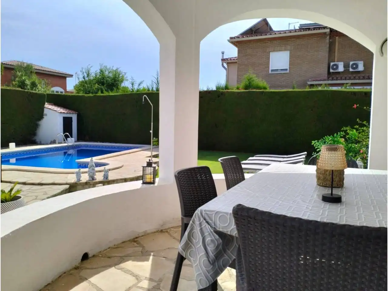 Garten von Haus oder Chalet zum Verkauf in Mont-roig del Camp mit Heizung, Privatgarten und Parkett