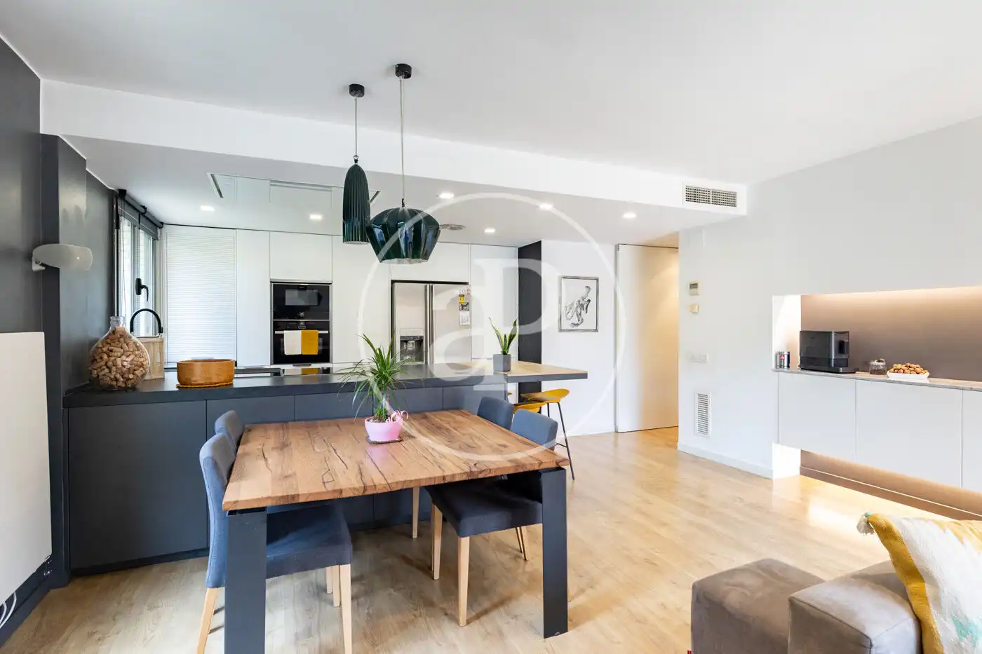 Esszimmer von Wohnung zum Verkauf in Esplugues de Llobregat mit Klimaanlage, Heizung und Privatgarten