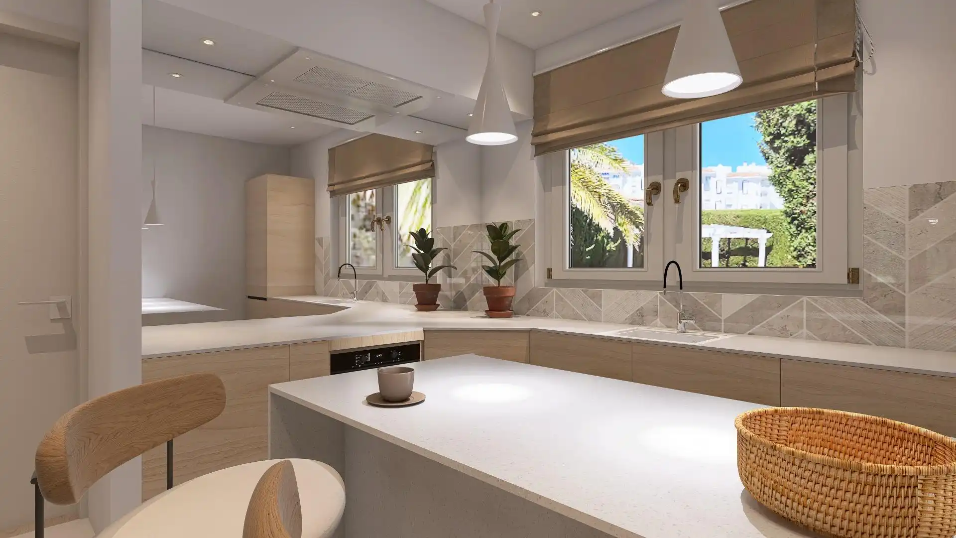 Kitchen of Houses for sale in Benalmádena  with Air Conditioner, Heating and Private garden